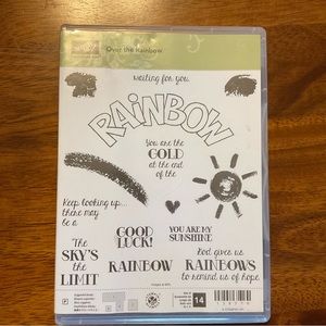 Stampin Up! Over the Rainbow set of 14 clear mount stamp set